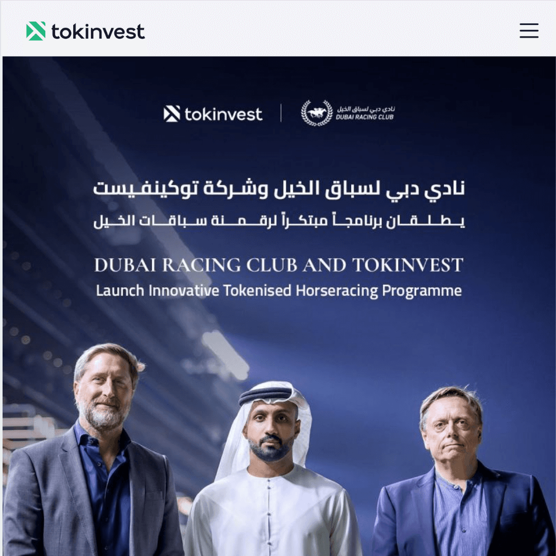 Dubai Racing Club and Tokinvest Announce Partnership